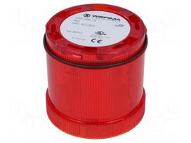 Automation module: light signaller | red | LED | 24VDC | 24VAC | IP65