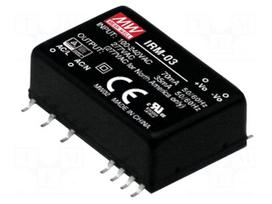 Converter: AC/DC | 3W | Uin: 85÷305VAC | 12VDC | Iout: 250mA | OUT: 1 | 78%