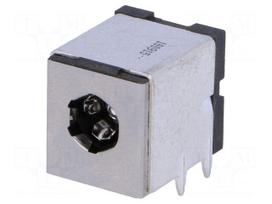Connector: DC supply | socket | male | 10A | angled 90° | soldering