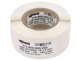 Label | 6mm | 15mm | yellow | Smart Printer,WAGO 258-5000