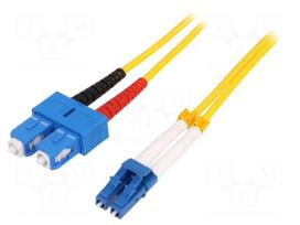 Fiber patch cord | OS2 | LC/UPC,SC/UPC | 3m | 9/125um | LSZH | blue