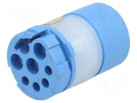 Connector: M23 | contact insert | PIN: 8(4+4) | male | for cable