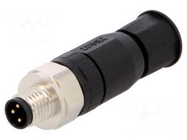 Connector: M8 | male | PIN: 3 | IP67 | straight | for cable | plug | 4÷5.5mm