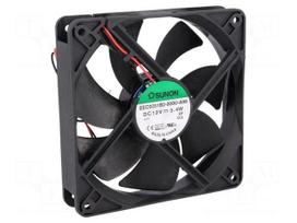 Fan: DC | axial | 12VDC | 120x120x25mm | 158m3/h | 40.5dBA | ball | 24AWG