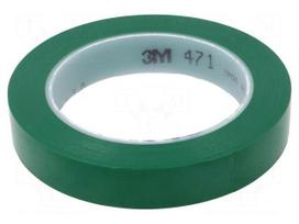 Tape: marking | green | L: 33m | W: 19mm | Thk: 0.13mm | 2.5N/cm | 130%