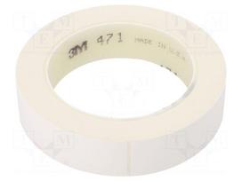 Tape: marking | white | L: 33m | W: 25mm | Thk: 0.13mm | 2.5N/cm | 130%