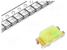 LED | blue (ice blue) | SMD | 0603 | 80÷200mcd | 2.5÷3.4VDC | 120° | 5mA