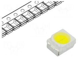 LED | white cold | SMD | PLCC2 | Case (mm): 3528 | 2000÷2500mcd | 120°