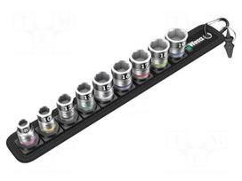 Socket: 6-angles-set | socket spanner | 3/8" | 9pcs.