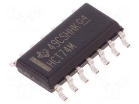 IC: digital | D flip-flop,resettable | Ch: 2 | CMOS,TTL | SMD | SO14 | HCT