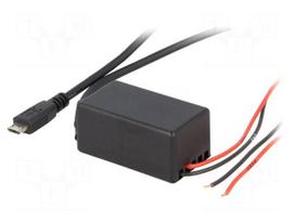 USB power supply | USB micro plug | Sup.volt: 12÷24VDC | 5V/2.1A