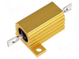 Resistor: wire-wound | with heatsink | screw | 4.7Ω | 15W | ±5% | 265V