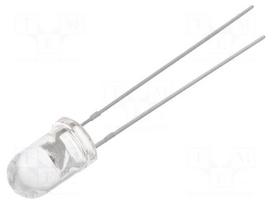 LED | red | 5mm | 5800÷8400mcd | 30° | Front: convex | 1.8÷2.6VDC