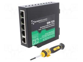 Automation module: switch Ethernet | unmanaged | 44÷57VDC | RJ45 | SW