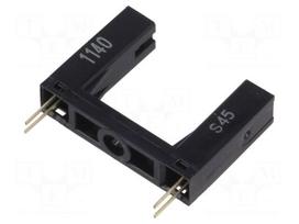 Sensor: photoelectric | through-beam (with slot) | DARK-ON | THT