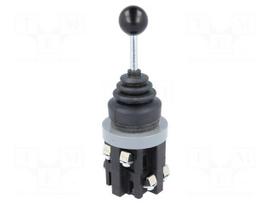 Joystick | Stabl.pos: 4 | DC load @R: 2.2A/110VDC | Ø30mm | 2.2kV