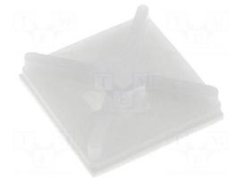 Holder | screw,self-adhesive | polyamide | UL94V-2 | natural | B: 4mm