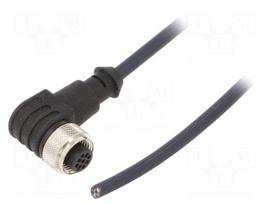 Cable: for sensors/automation | PIN: 4 | M12 female | angled | 5m | plug