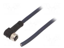 Cable: for sensors/automation | PIN: 4 | M8 female | angled | 5m | plug