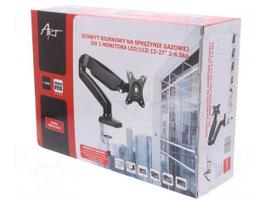 Holder: wall mounting | monitor,TV | 75x75mm,100x100mm | 13÷27"