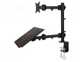 Holder: desktop | monitor,TV | 75x75mm,100x100mm | 13÷27"