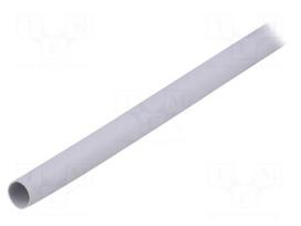 Insulating tube | silicone | light grey | -30÷200°C | Øint: 10mm | L: 1m