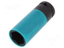 Socket: 6-angles | socket spanner,impact | HEX 22mm | 1/2" | long