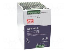 Power supply: switching | for DIN rail | 480W | 24VDC | 20A | OUT: 1