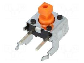 Microswitch TACT | SPST-NO | Pos: 2 | 0.05A/24VDC | THT | none | 2.55N