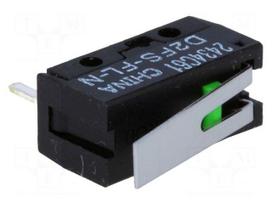 Microswitch SNAP ACTION | 0.1A/6VDC | with lever | SPST-NO | Pos: 2