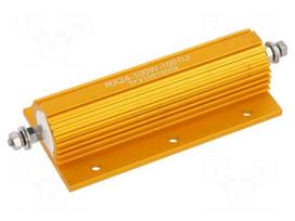 Resistor: wire-wound | 100Ω | with heatsink | 100W | ±5% | 50ppm/°C
