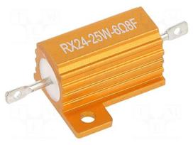 Resistor: wire-wound | 6.8Ω | with heatsink | 25W | ±1% | 50ppm/°C