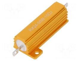Resistor: wire-wound | 15Ω | with heatsink | 50W | ±5% | 50ppm/°C