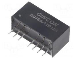 Converter: DC/DC | 3W | Uin: 9÷18VDC | Uout: 12VDC | Uout2: -12VDC | SIP8