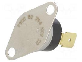 Sensor: thermostat | NO | Topen: 75°C | Tclos: 90°C | 10A | 240VAC | ±5°C