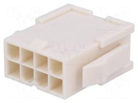 Connector: wire-wire | plug | male | PIN: 8 | Mini-Fit Jr | crimped | 2x4