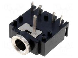 Connector: Jack 3,5mm | socket | female | stereo | ways: 3 | angled 90°