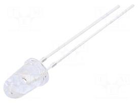 LED | red | 5mm | 5800÷7000mcd | 30° | Front: convex | 2.1÷2.6VDC | 78mW