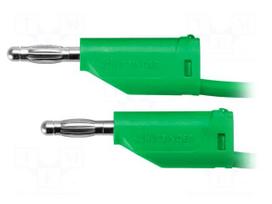 Test lead | 70VDC | 33VAC | 16A | banana plug 4mm,both sides | green