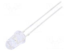 LED | yellow | 5mm | 5800÷7000mcd | 30° | Front: convex | 2.1÷2.6VDC | 78mW