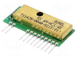 Module: RF | AM receiver | OOK | 433.92MHz | -106dBm | 5VDC | 3mA | Ch: 4