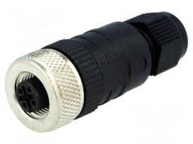 Connector: M12 | plug | PIN: 5 | female | straight | IP67 | screw terminal