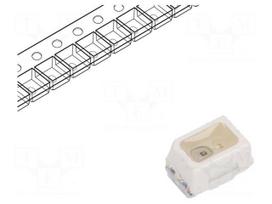 LED | green | SMD | Mini PLCC2 | 7.1÷12(typ)-18mcd | 2.1÷2.8VDC | 60°