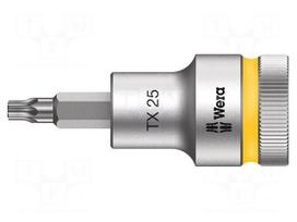 Socket: Torx®-bit | TX25 | 1/2" | 60mm | Chrom-vanadium steel | Zyklop