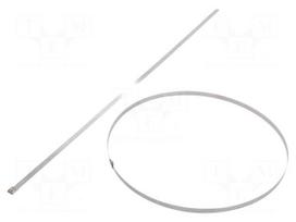 Cable tie | L: 1245mm | W: 12.3mm | acid resistant steel AISI 316