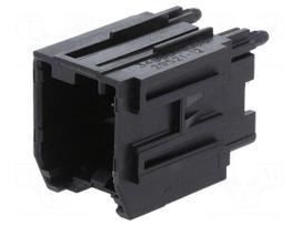 Connector: automotive | male | PIN: 8 | for cable | THT | tinned | black