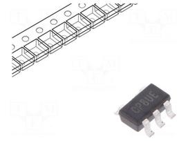 IC: voltage regulator | LDO,linear,fixed | 2.5V | 0.3A | SOT25 | SMD