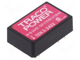 Converter: DC/DC | 3W | Uin: 18÷36VDC | Uout: 12VDC | Uout2: -12VDC | THT