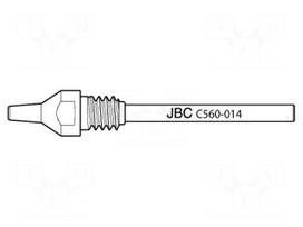 Tip: for desoldering irons | 0.8x2.5mm | Features: longlife