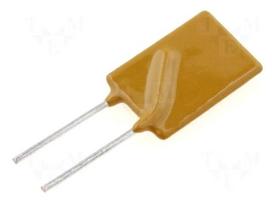 Fuse: PTC polymer | 16.5x24.9mm | THT | 6A | 10.2mm | Ø0.81x7.6mm